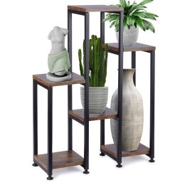 Kwietnik stojący wysoki metalowy 6-poziomowy 70cm VILDE 569817