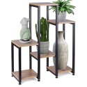 Kwietnik stojący wysoki metalowy 6-poziomowy 80cm VILDE 569818