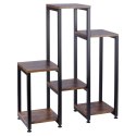 Kwietnik stojący wysoki metalowy 6-poziomowy 80cm VILDE 569819