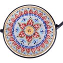 Kwietnik stojący wysoki metalowy czarny 3-poziomowy 68cm VILDE 339477