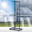 Kwietnik stojący wysoki metalowy czarny 5-poziomowy 96cm VILDE 569808
