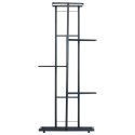 Kwietnik stojący wysoki metalowy czarny 5-poziomowy 96cm VILDE 569808