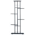 Kwietnik stojący wysoki metalowy czarny 6-poziomowy 106cm VILDE 569809