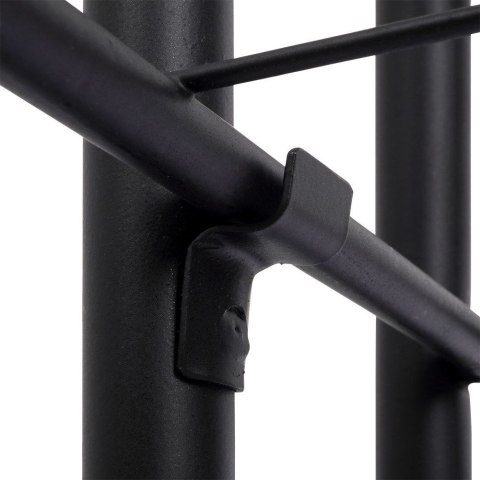 Kwietnik stojący wysoki metalowy czarny 7-poziomowy 138cm VILDE 569810