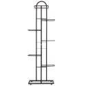 Kwietnik stojący wysoki metalowy czarny 7-poziomowy 138cm VILDE 569810