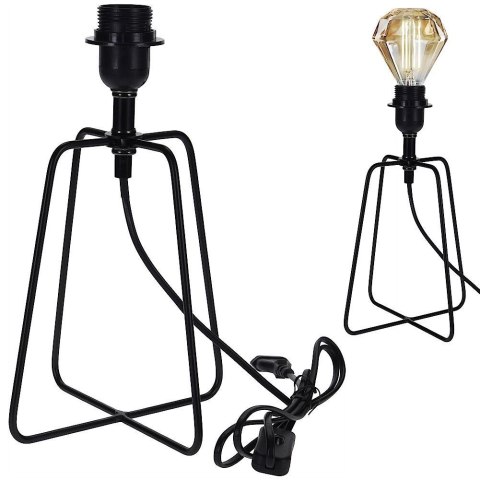 Lampa stołowa metalowa czarna 21cm VILDE 569043
