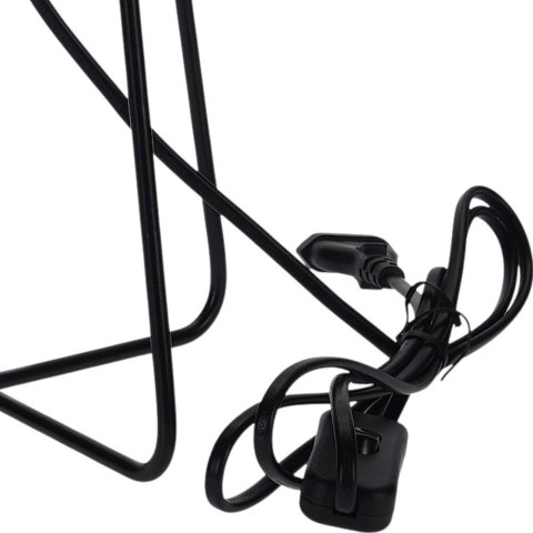 Lampa stołowa metalowa czarna 21cm VILDE 569043