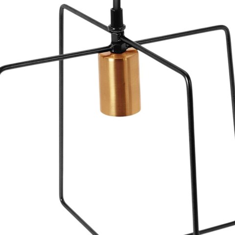 Lampa wisząca metalowa czarna złota VILDE 569041