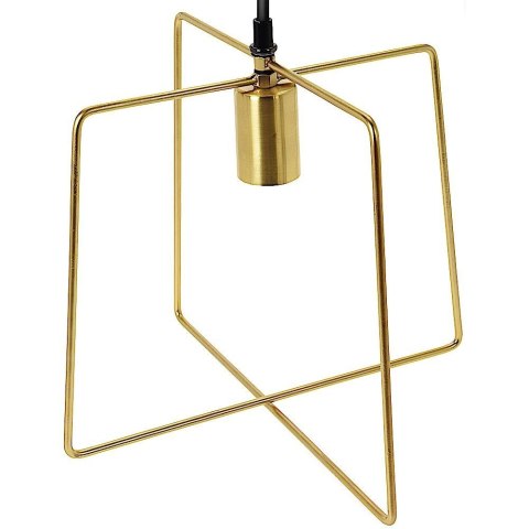 Lampa wisząca metalowa czarna złota VILDE 569042