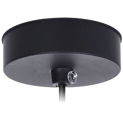 Lampa wisząca metalowa czarna złota VILDE 569042