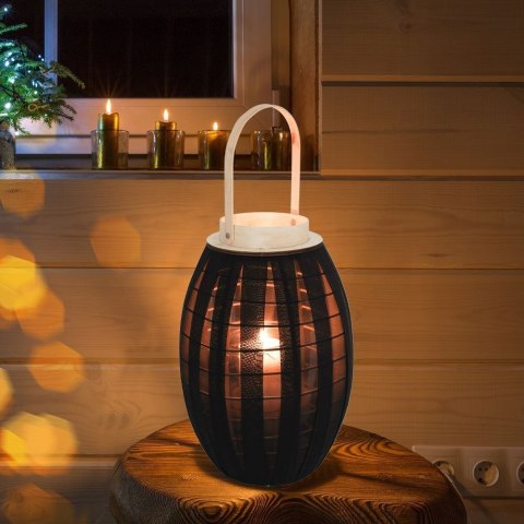 Lampion na świeczkę drewniany czarny 39.5cm HOME STYLING COLLECTION 569268