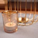 Lampion na świeczkę metalowy złoty 21.5cm HOME STYLING COLLECTION 569501
