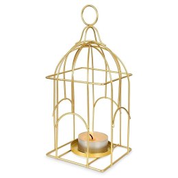 Lampion na świeczkę metalowy złoty 25cm HOME STYLING COLLECTION 569477