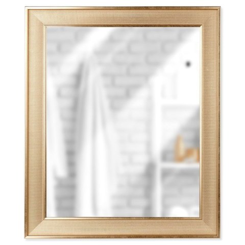 Lustro na ścianę ścienne złote prostokątne 49.5x59.5cm VILDE 568105