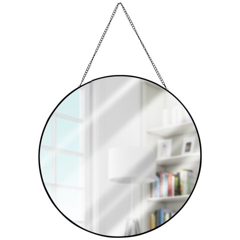 Lustro ścienne na ścianę czarne okrągłe 29cm VILDE 510217