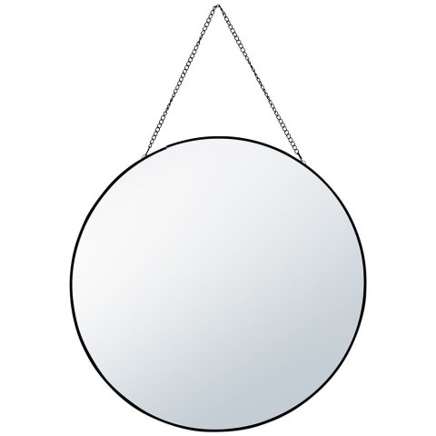 Lustro ścienne na ścianę czarne okrągłe 29cm VILDE 510217