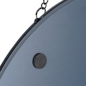 Lustro ścienne na ścianę czarne okrągłe 29cm VILDE 510217