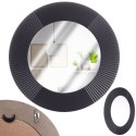 Lustro ścienne na ścianę czarne okrągłe 40cm VILDE 569751