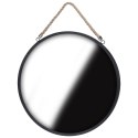 Lustro ścienne na ścianę czarne okrągłe 41cm VILDE 510106