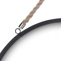Lustro ścienne na ścianę czarne okrągłe 41cm VILDE 510106