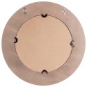 Lustro ścienne na ścianę czarne okrągłe 48cm VILDE 569752