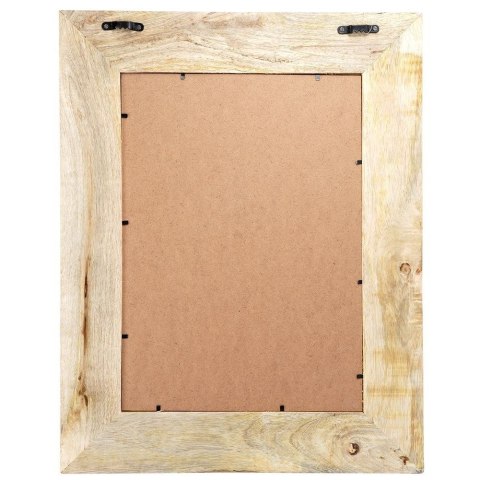 Lustro ścienne na ścianę drewniane beżowe 40x50cm VILDE 569335