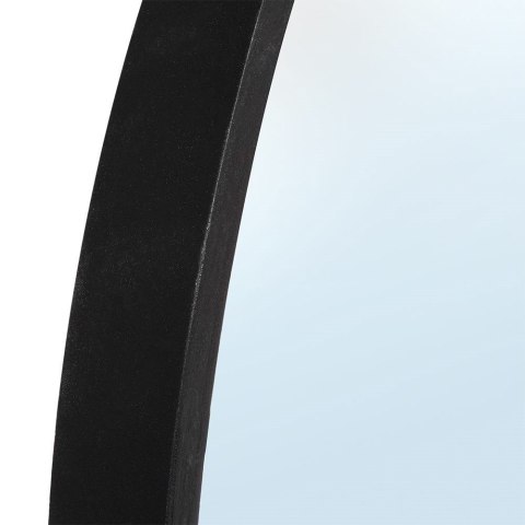 Lustro ścienne na ścianę drewniane czarne okrągłe 50cm VILDE 569290