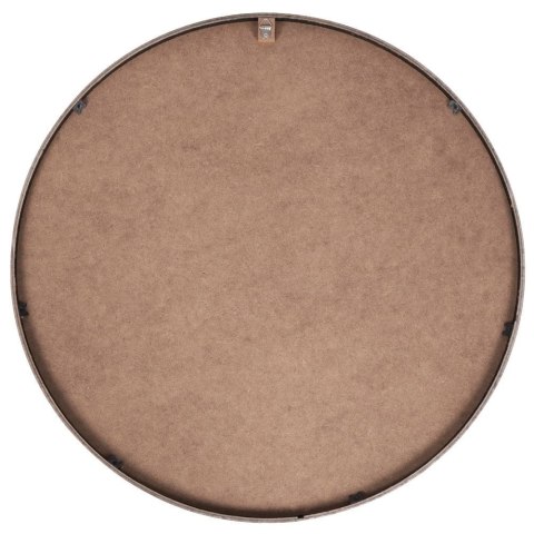 Lustro ścienne na ścianę drewniane czarne okrągłe 50cm VILDE 569290