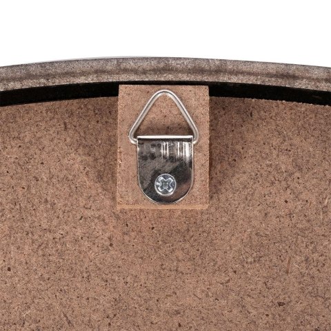 Lustro ścienne na ścianę drewniane czarne okrągłe 50cm VILDE 569290