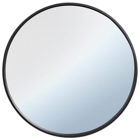 Lustro ścienne na ścianę drewniane czarne okrągłe 50cm VILDE 569290