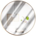 Lustro ścienne na ścianę złote okrągłe 40cm VILDE 569759