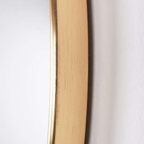 Lustro ścienne na ścianę złote okrągłe 40cm VILDE 569759