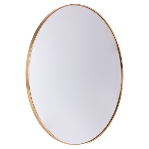 Lustro ścienne na ścianę złote okrągłe 50cm VILDE 569762