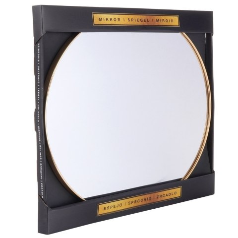 Lustro ścienne na ścianę złote okrągłe 50cm VILDE 569762