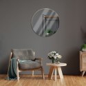 Lustro ścienne na ścianę złote okrągłe 55cm VILDE 569107