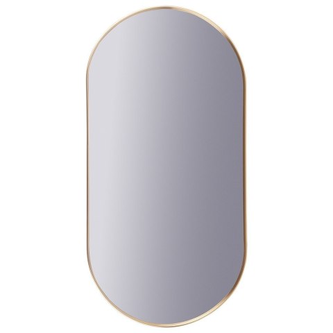 Lustro ścienne na ścianę złote owalne 50x25cm VILDE 569758