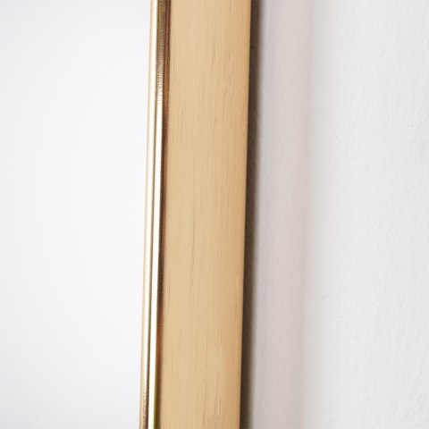 Lustro ścienne na ścianę złote owalne 50x25cm VILDE 569758