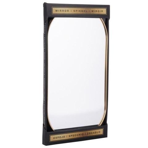 Lustro ścienne na ścianę złote owalne 50x25cm VILDE 569758
