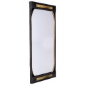 Lustro ścienne na ścianę złote owalne 72x32cm VILDE 569761