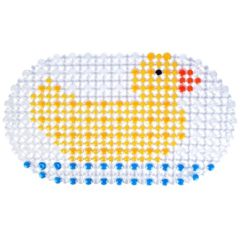 Mata antypoślizgowa pod prysznic z kaczuszką dla dzieci 66x38cm VILDE 569985