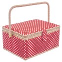 Niciarka czerwona w grochy 24x18x12cm ORION 154021