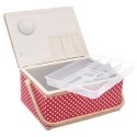 Niciarka czerwona w grochy 24x18x12cm ORION 154021