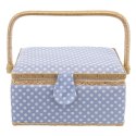 Niciarka niebieska w grochy 30x23x16cm ORION 154023