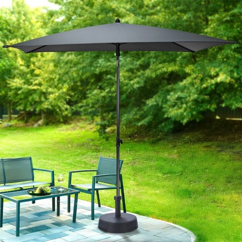 Parasol ogrodowy szary regulowany 125x200cm VILDE 489347