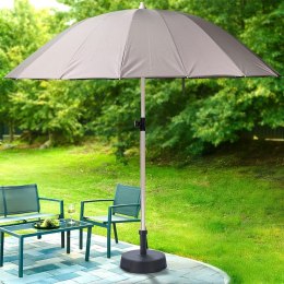 Parasol ogrodowy szary regulowany 190cm VILDE 489346