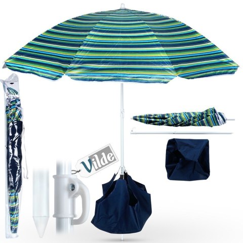 Parasol plażowy z podstawą 147cm VILDE 489278