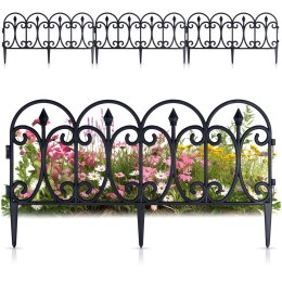 Płotek ogrodowy czarny 60x33cm 4 szt. VILDE 339504
