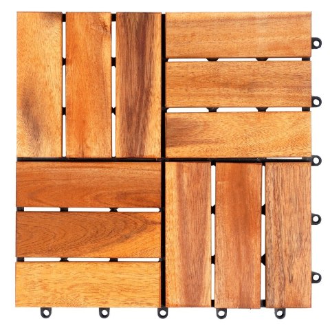 Płytki tarasowe drewniane 30x30cm 9 szt. PROGARDEN 339506