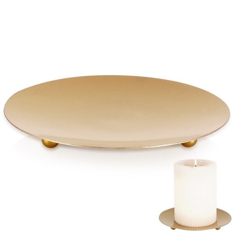 Podstawka pod świece metalowa złota 12cm VILDE 568093