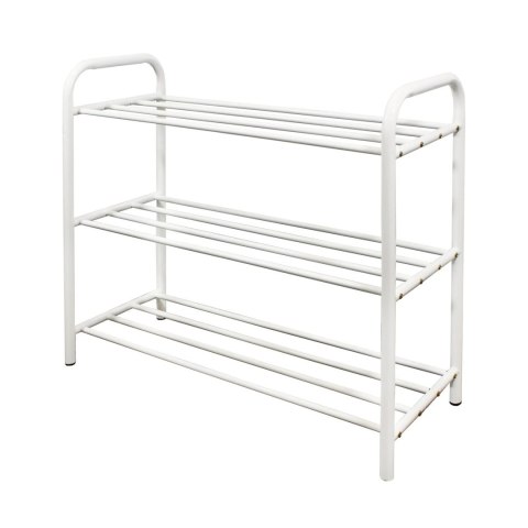 Półka na buty metalowa 3-poziomowa BIAŁA stojak regał organizer BRUNBESTE BB-1130
